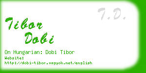 tibor dobi business card
